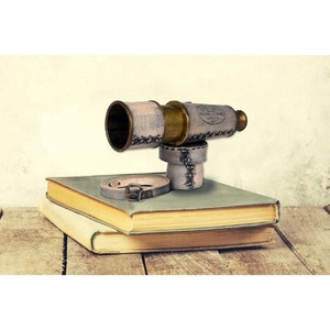 RII กล้องโทรทรรศน์ & กล้องส่องทางไกลโจรสลัดโบราณ16 "เคลวิน & ฮิวส์ลอนดอนทองเหลืองพร้อมเคสหนังมือถือสำหรับนักสะสม - Product Image 4