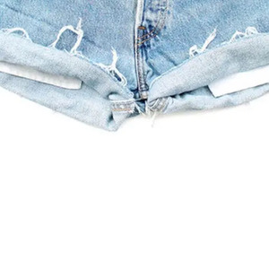 Shorts en jean déchirés taille haute pour homme, décontractés, sportifs, écologiques, respirants, séchage rapide, avec cordon de serrage, imprimés - Product Image 2