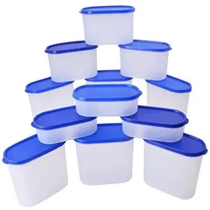 Multipurpose Plastic Box Airtight Food Storage Container Set with Lids Kitchen Clear Plastic Box for Dry Food Rice Flour Sugar