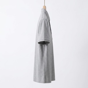 Chemises polo grises personnalisées pour hommes, vente en gros, t-shirts décontractés à manches courtes, coton piqué, col uni, chemises polo de golf pour hommes - Product Image 2