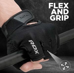 Gants de musculation pour la salle de sport, protection antidérapante des paumes, gants d'exercice demi-doigts pour la force athlétique et l'haltérophilie - Product Image 3