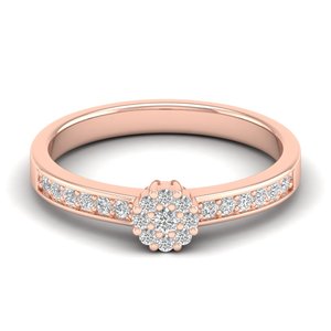 Bague de fiançailles REYES personnalisée en or massif 14 carats avec diamant de laboratoire taille ronde de 0,27 carat pour femme, bijou raffiné à porter au quotidien - Product Image 5