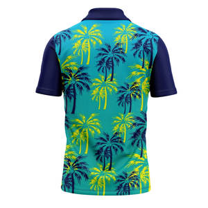 เสื้อโปโลผู้ชายปี 2026 คุณภาพสูงสุด พิมพ์ลายโลโก้แบบกำหนดเองทั่วตัวด้วยเทคนิค Sublimation ผลิตจากโพลีเอสเตอร์ 100% ยืดหยุ่น แห้งเร็ว - Product Image 2