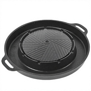 烧烤盘 烤盘 户外电动无烟韩式铝合金烧烤盘 带手柄 - Product Image 3