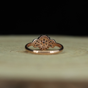 925 Silver Black Rhodium Plated Moissanite Eternity Engagement Wedding Ring for Women - Product Image 2