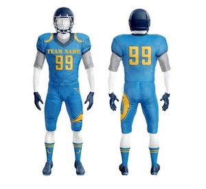 Conjunto de Uniforme de Fútbol Americano para Hombre, Negro y Amarillo, Impresión Sublimada, Absorbente de Humedad, Ajustado, Manga Corta, para Todas las Temporadas - Product Image 4