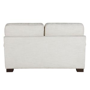 Eleganza moderna 1 pezzo crema di ciniglia tessuto Loveseat Comfort tappezzeria in legno massello cuscini decorativi per mobili soggiorno - Product Image 4