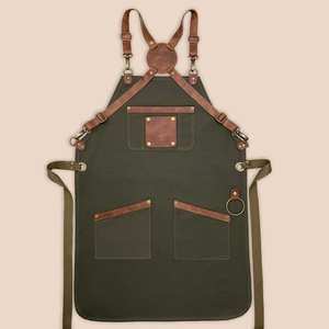 Delantal Largo de Cuero para Máxima Protección, Delantal Clásico de Cuero para Panaderos y Chefs - Product Image 2