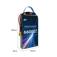 Batterie au lithium-ion semi-solide au silicium-carbone 6S 66000 mAh 400 Wh/kg pour drones industriels et UAV – Ventes flash du fabricant