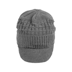 Gorro de Punto Gris Estilo Newsboy para Hombre y Mujer, Gorra de Visera Casual de Invierno - Product Image 4