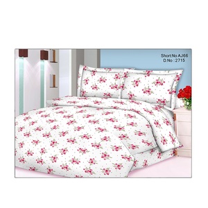 บ้านผ้าฝ้ายแท้พิมพ์ลายทิวทัศน์สีแดงสีสันสดใสทันสมัยตกแต่งห้องนอนผ้าปูที่นอนแบบถักแบบดั้งเดิม500TC ขนาดคิงไซส์/ควีน - Product Image 1