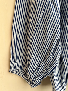 Hand Block Printed Top Summer Cotton Top Women Top Handmade Cotton Blouse Round Neck <b>Linen</b> Cotton Long <b>Sleeve</b> Top Gift For Her - Product Image 3