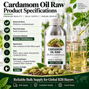 Fabricante de Aceite de Cardamomo Verde, Proveedor Mayorista, Exportador a Granel de la India, Aceite Esencial de Primera Calidad - Product Image 2
