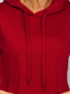 <b>Women</b> <b>Longline</b> <b>Fleece</b> Sweatshirt 100% Cotton Breathable Casual Winter Wear Oversized Loose Fit Short Sleeve Zip Front Draw - Product Image 6