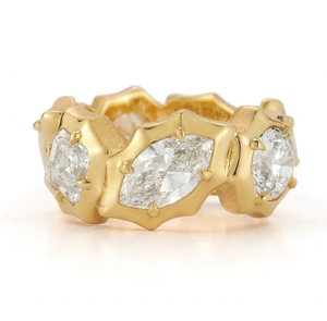 Alchemy Eternity Ring Georgian Style Lab Grown Diamond Eternity Band Vintage Inspired Wedding Ring Full Eternity Gold Band - Product Image 3