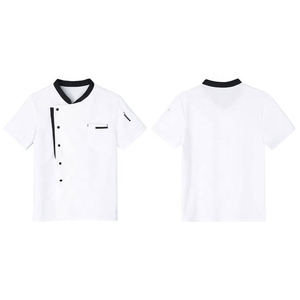 Chaqueta de Chef con Cuello Oblicuo para Hombre, Uniforme de Cocina para Hotel, Restaurante, Cantina, Panadería, Chefs, Cocineros, Catering - Product Image 4