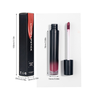 12 Colors Matte Liquid <b>Lipstick</b>, Velvet Long-Lasting Non-Transfer Waterproof Lip Gloss with Gradient Black Tube - Product Image 6