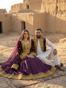 Robes de mariée afghanes personnalisées de haute qualité 2026 pour femmes, robe afghane Kuchi 3 pièces faite à la main pour fête de mariage adultes - Product Image 3
