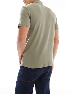 T-shirt en coton tricoté de qualité supérieure pour homme, manches courtes, couleur unie, respirant, décontracté, personnalisable - Product Image 3