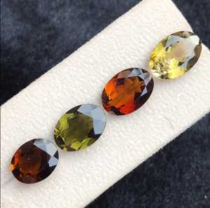 ZUBEDA GEMS JEWELRY Pierre précieuse naturelle tourmaline multicolore taille ovale facettée 2,00 carats, claire à la loupe, pierre libre pour la fabrication de bijoux - Product Image 4