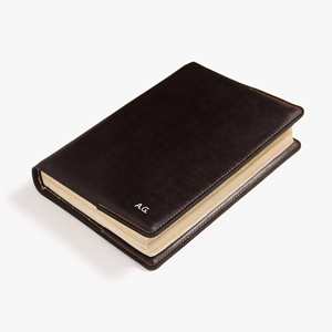 Funda de Cuero Genuino Plegable de Lujo para Cuaderno, Recargable, con Protección para Notas, NBC-0061 - Product Image 1