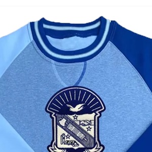 Sweat-shirts universitaires multicolores en chenille et broderie pour l'hiver, unisexes, en gros - Product Image 2