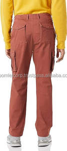 กางเกงคาร์โก้แบบมีเชือกรูด6กระเป๋าสำหรับผู้ชายกางเกงลำลองผ้าโพลีเอสเตอร์/ ผ้าฝ้ายน้ำหนักเบาเป็นมิตรกับสิ่งแวดล้อม - Product Image 3