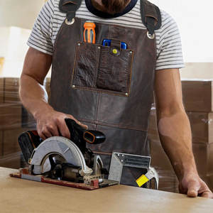 Delantal de Cuero Antiarrugas de Alta Calidad, Nuevo Delantal de Chef Profesional para Cocina, Delantal de Cuero Personalizado - Product Image 4