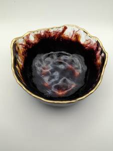 ถาดเสิร์ฟเรซิ่นทรงรีหรูหราสั่งทำพิเศษ งานแฮนด์เมดเพ้นท์มือ งานฝีมือเหนือกาลเวลา มีหลายสีให้เลือก - Product Image 5