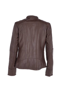 แจ็คเก็ตมอเตอร์ไซค์ผู้หญิง โพลีเอสเตอร์ รุ่นใหม่ ปี 2025 หรูหรา ระบายอากาศได้ดี สีพื้น ผ้าถัก - Product Image 2