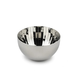 Polished Stainless <b>Steel</b> <b>Bowl</b> Minimalist Design Dishwasher Safe Food Serving Home Creative Floral Arrangements Can Used Servin - Product Image 1