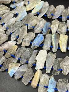 ลูกปัดหินลาบราดอไรต์สีรุ้งธรรมชาติ รูปทรงหยดน้ำ แสงรุ้งสดใส คุณภาพสูง - Product Image 6