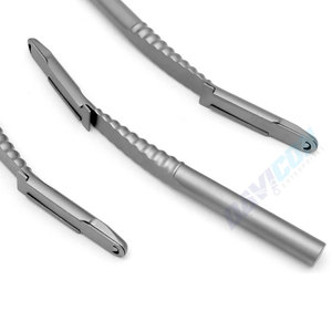 BONE SCRAPER HAND HELD CURVED WITH BLADE - Product Image 1