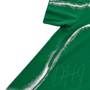 Camiseta Verde Personalizada, Estilo Urbano Minimalista, 100% Algodón, Corte Holgado, Unisex, Informal, de Secado Rápido, Transpirable y Ecológica - Product Image 6