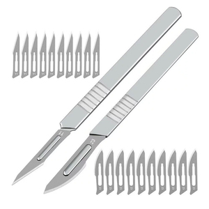 Cuchillas para mango de bisturí de grado médico, superficie lisa con ajuste seguro para instrumentos clínicos - Product Image 6