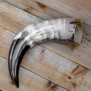 Nouveauté : Corne à boire Viking en corne de buffle / Corne à boire Viking / Corne à boire en agate avec support en corne, qualité supérieure - Product Image 1
