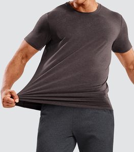 T-shirts de sport pour hommes, décontractés, à séchage rapide, anti-transpiration, 100% polyester, col rond, manches courtes, coupe ajustée, pour la course à pied, la natation - Product Image 3