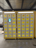 Casier de livraison de nourriture intelligent sans contact avec code QR, écran tactile, casier de récupération de nourriture en libre-service pour restaurant