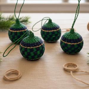 Adornos para Árbol de Navidad, Decoraciones de Bolas de Seagrass, Adornos para el Hogar, Regalo para Niños, Precio al por Mayor, Fabricante de Vietnam 2026 - Product Image 5
