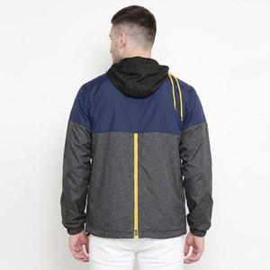 <b>Mens</b> Urban Style Contrast Hooded <b>Jacket</b> Lightweight Street Fashion <b>Running</b> Windbreaker Modern Zip Front Athletic Outerwear - Product Image 5
