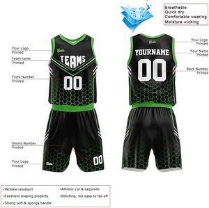 Uniforme de Baloncesto con Descuento de Fábrica, Pantalones Cortos Personalizados, Logotipo del Equipo, Nombre del Jugador, Número, Logotipo del Patrocinador, Tela de Secado Rápido - Product Image 3