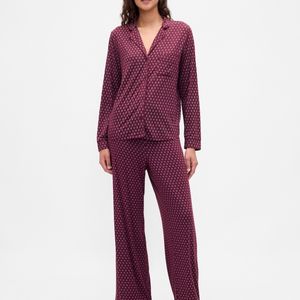 Pijama de Mujer de Fibra de Bambú, Ropa de Dormir Ecológica, Suave al Tacto, Conjunto de Ropa de Estar por Casa Sostenible, Ropa de Dormir Antibacteriana - Product Image 2
