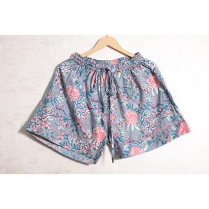 ชุดนอนผ้าฝ้ายพิมพ์ลายสำหรับผู้หญิง ชุดลำลองระบายอากาศ แขนสั้น - Product Image 4