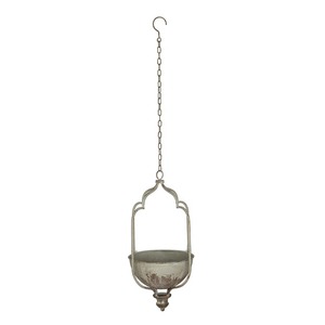 Pot de fleurs suspendu en métal galvanisé vintage, style rustique, pour plantes d'intérieur et d'extérieur - Product Image 5