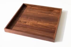 Bandeja de Servir Rectangular de Madera Hecha a Mano, Bandeja de Madera Natural para Servir Alimentos con Acabado Rústico para Cocina, Mesa de Comedor, Restaurante - Product Image 4