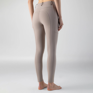 High Demand Women Horse Riding Breeches High Waist Full Seat Breathable Four Season Spandex Nylon Leggings OEM Factory - Product Image 2