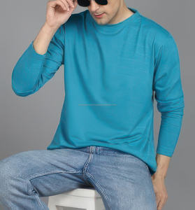 Wholesale Custom 100% Cotton Men's Fitness T-Shirt Regular Sleeve O-Neck Latest Casual High Quality <b>Knitted</b> Front Quick Dry - Product Image 4