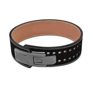 Ceinture de musculation en cuir perforé avec boucle en acier, support durable, haute qualité, robuste, personnalisable - Product Image 5