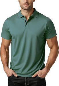 Chemise décontractée en coton tricoté pour hommes grandes tailles, imprimée, tendance, confortable, respirante, séchage rapide, coupe ajustée - Product Image 3