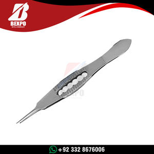 Pinzas Dentadas Hoskins Premium de Acero Inoxidable, Herramienta Oftálmica para Suturas Microquirúrgicas, Instrumentos Quirúrgicos con Certificación CE ISO - Product Image 4